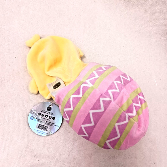 EASTER EGG Plush Reversible Yellow Baby CHICK Mushy Soft EMBROIDERED Eyes Toy - Picture 5 of 12